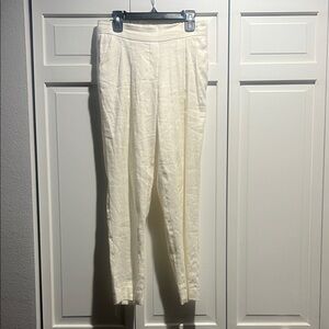 Babaton Ivory pleated pants